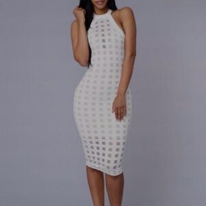 Fashion Nova Brickhouse White Dress